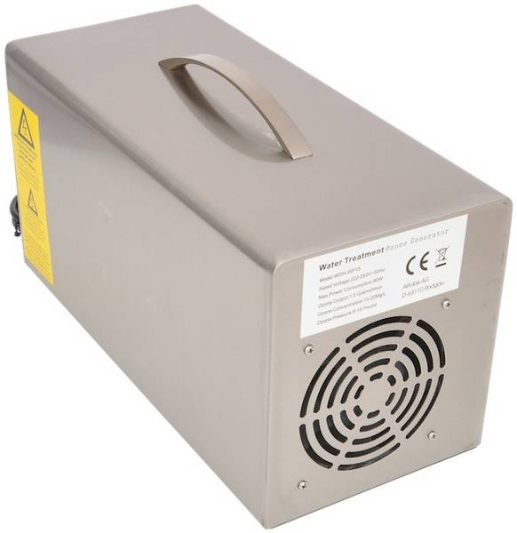 WDH Wasser Ozongenerator WDH-WP15 - mit 1.500 mg/h (1,5 g/h) Ozonleistung und Venturidüse !