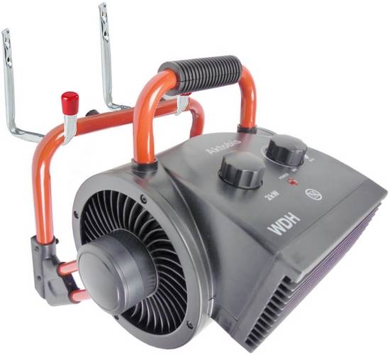 WDH E-Heizer Frostwächter WDH-BGP02 (2kW) - Heizgebläse, Direktheizgerät - 17m² - H 32 x B 30 x T 25 cm