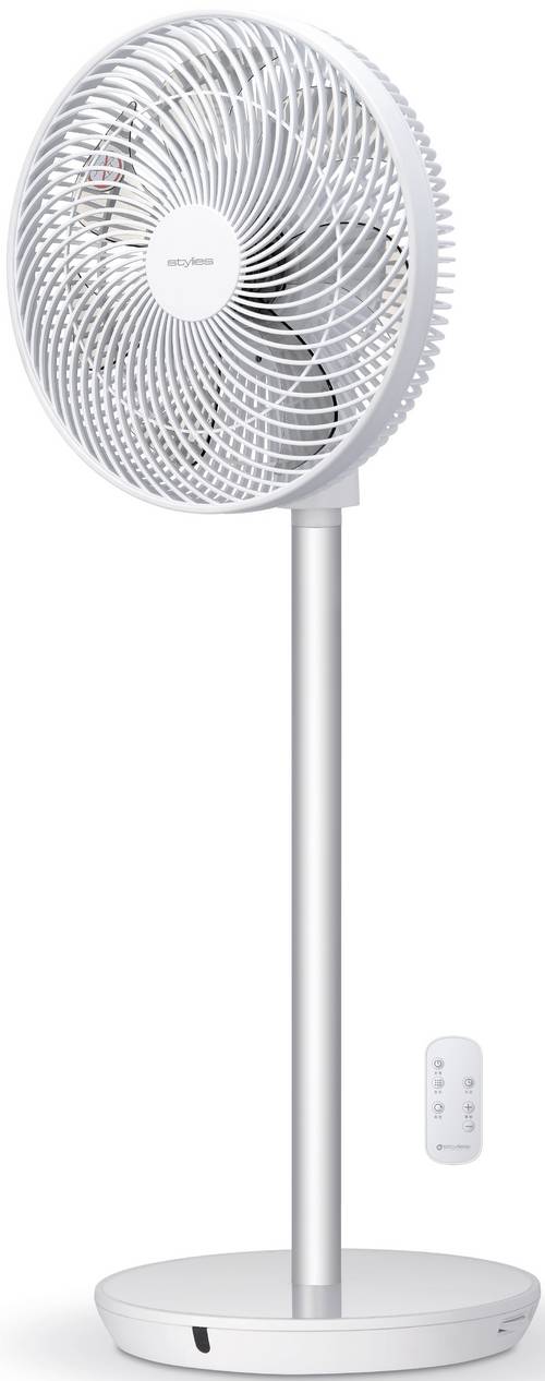 Stylies Standventilator Tukan - 25 W - (Ø x H) 35 x 68/93,5 cm - Höhenverstellbar, Fernbedienung, Oszillierend