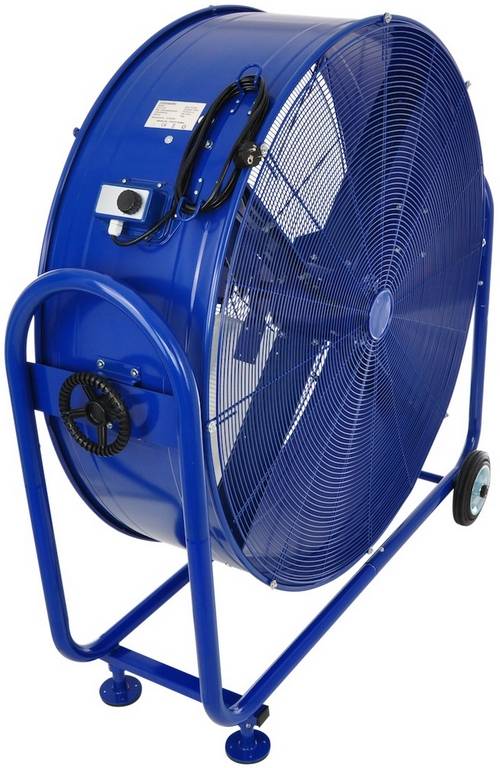 WDH Trommelgebläse WDH-TG105L - 750 W (3,4 A) - (Ø x H) 108 x 129 cm - Metall - 13.000 m³/h Luftumwälzung