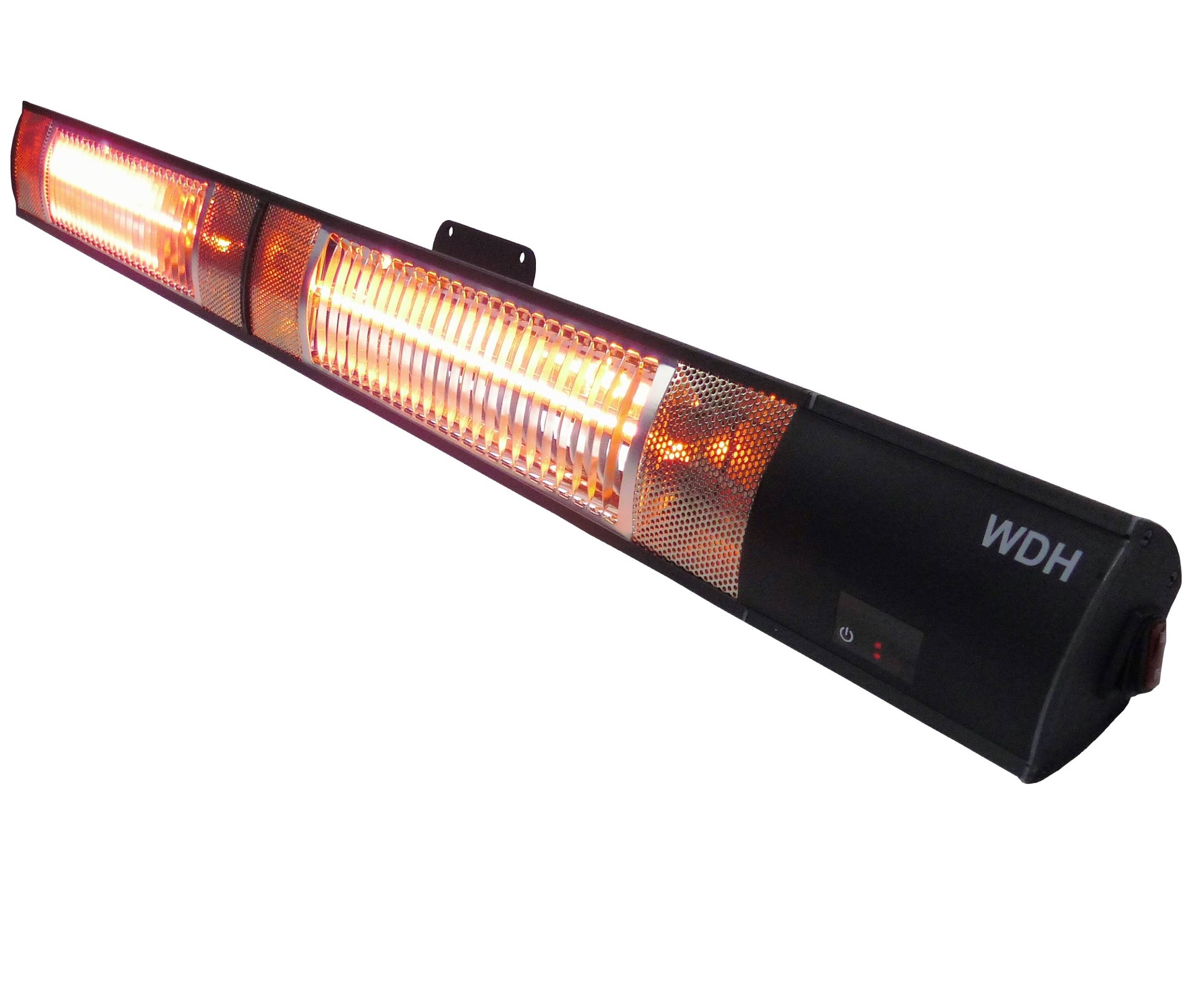 WDH Wand-Heizstrahler WDH-300WS - 3.000 W - Außenbereichstauglich/Outdoor - Gastro, Bar, Restaurant