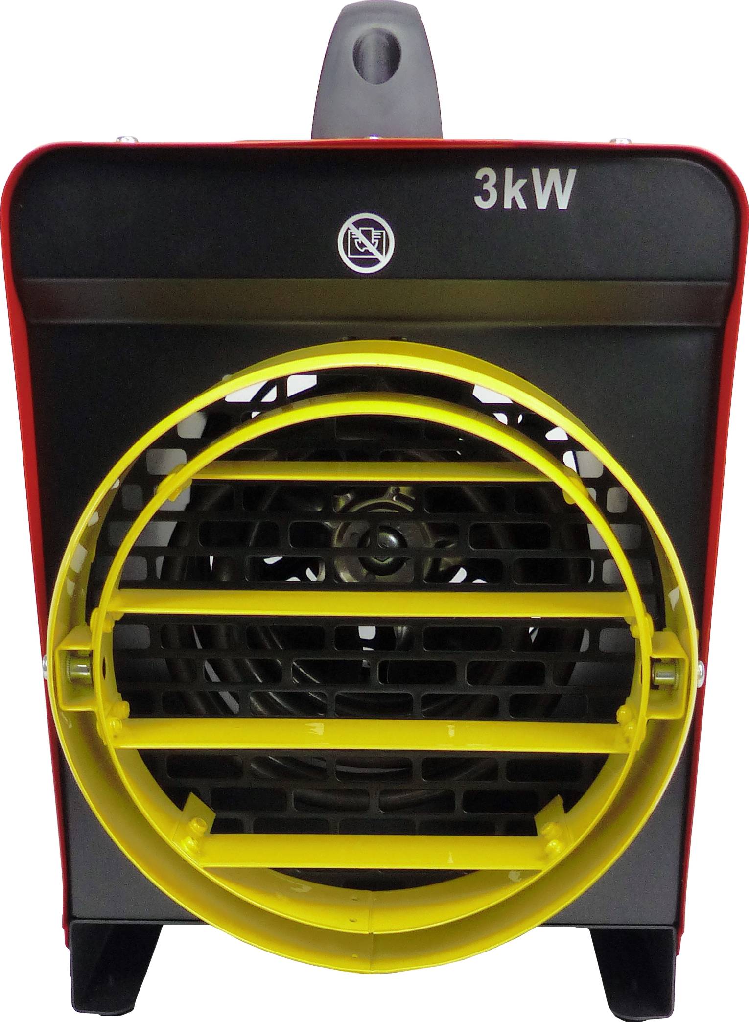 WDH Heizgebläse WDH-BGP031S (3kW) - Ø 20cm Luftschlauchanschluss - 25m² - H 33,5 x B 27,5 x T 33 cm