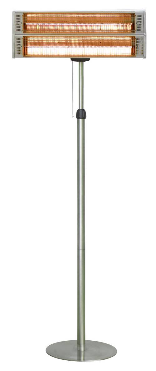 WDH Stand-Heizstrahler WDH-240GT - 2.4000 W - Outdoor & Indoor - Terrassenstrahler, Balkonheizer, Heizpilz