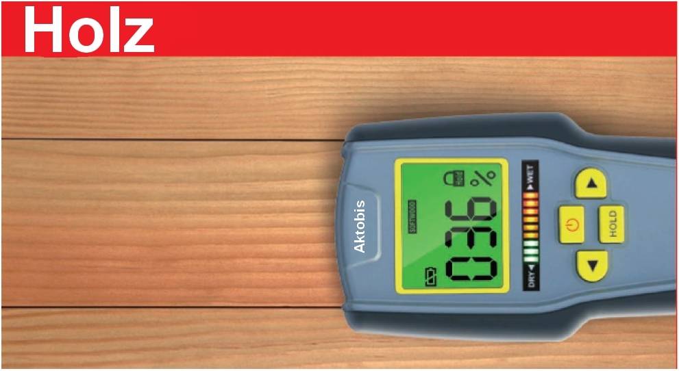 WDH Materialfeuchtemessgerät WDH-318KC - für Wände, Decken, Böden, Mauern, Holz - Baumaterialien, Baustoffe