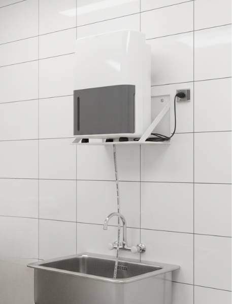 WDH Luftentfeuchter Regal - Tragkraft bis zu 20kg - Entfeuchter Halterung, Bauchtrockner Wandbefestigung, Wandkonsole