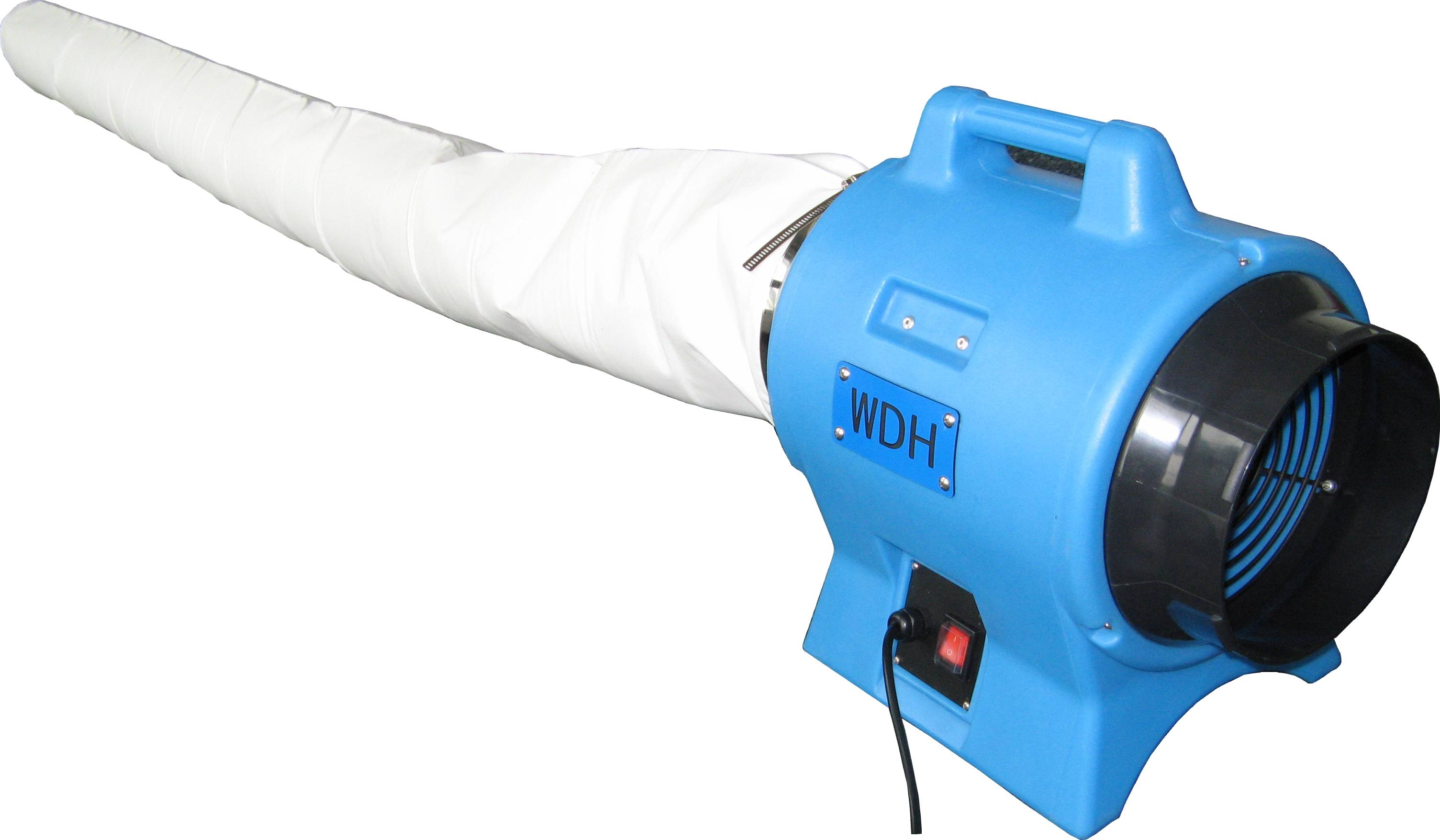 WDH Kunststoffgebläse WDH-AP11 - (Ø x H) 30 x 54 cm - Axialventilator, Rohrventilator - 2.200 m³/h Luftumwälzung