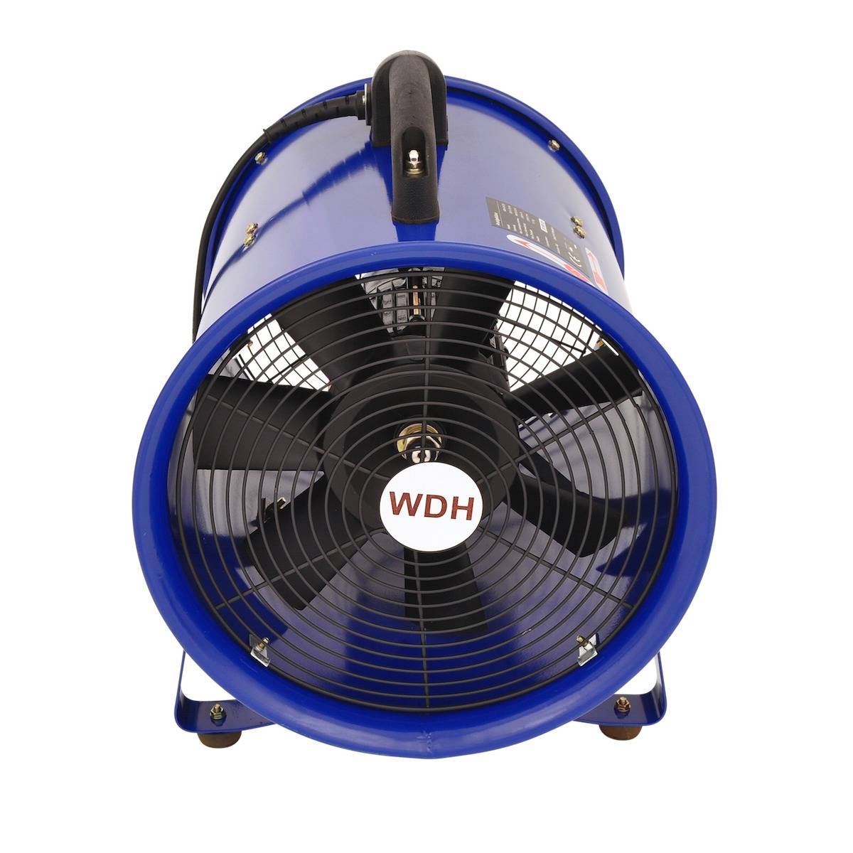 WDH Axialgebläse WDH-SHT28 - (Ø x H) 30 x 41,5 cm - Baustellen-Ventilator, Windmaschine - 2.800 m³/h Luftumwälzung