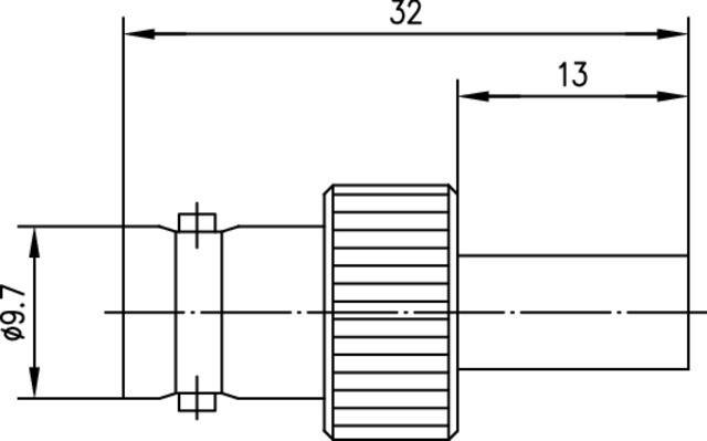 Telegärtner BNC-Kabelbuchse 100023378