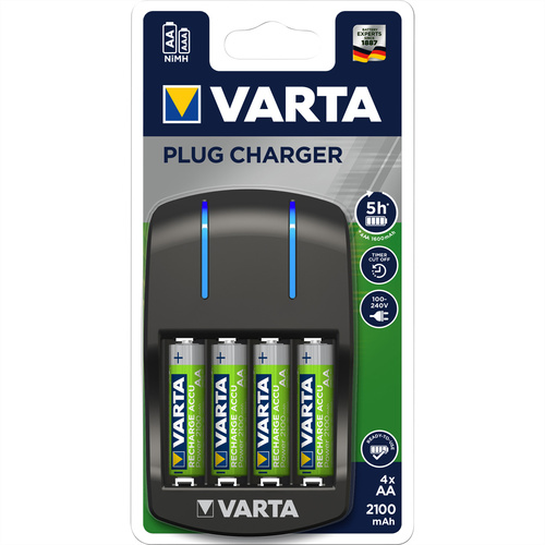 Varta - 5 Std. Batterieladegerät - (für 4xAA/AAA) 4 x AA-Typ