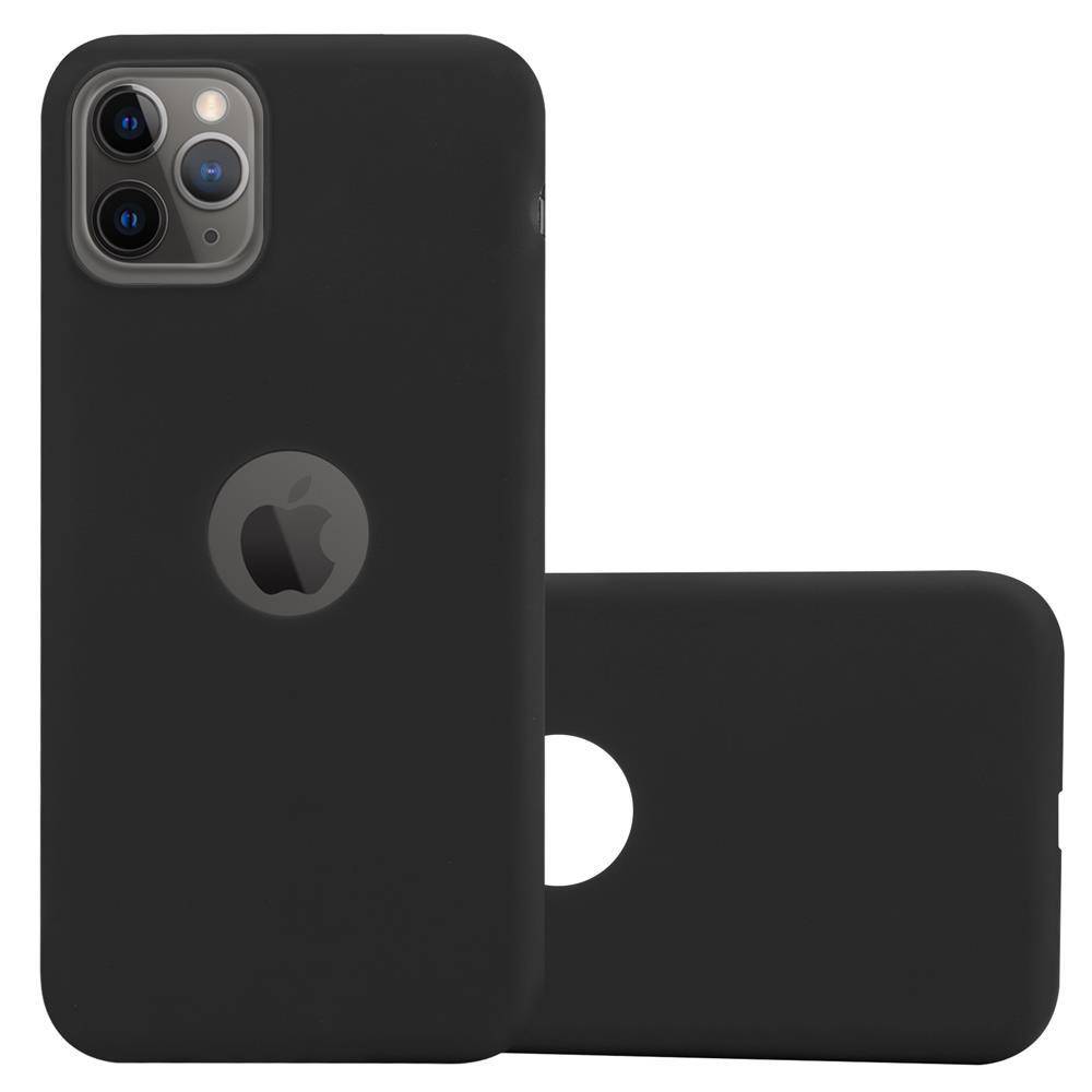Cadorabo Hülle für Apple iPhone 11 PRO MAX Schutzhülle in Schwarz Handyhülle TPU Silikon Etui Case Cover