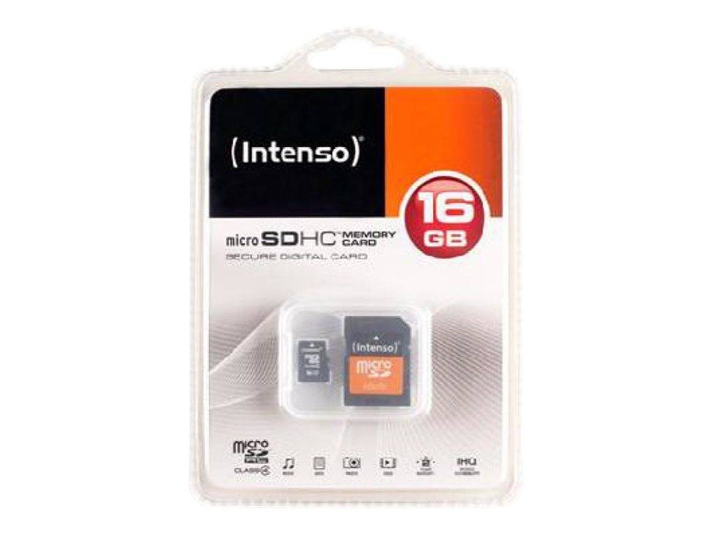 Intenso - Flash-Speicherkarte (microSDHC/SD-Adapter inbegriffen)