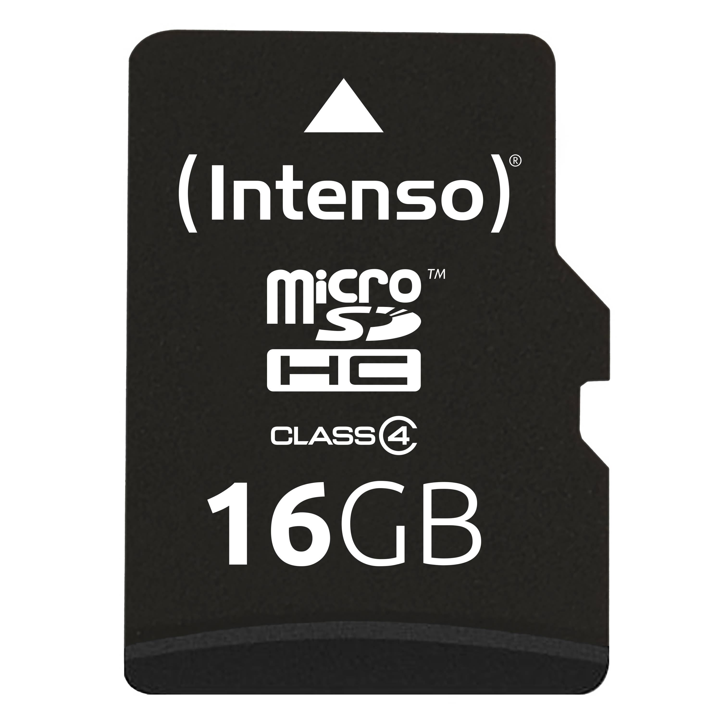 Intenso - Flash-Speicherkarte (microSDHC/SD-Adapter inbegriffen)