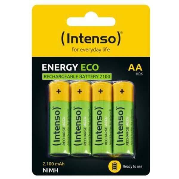 Intenso Batteries Rechargeable Eco AA HR6 2100mAh 4er Blister