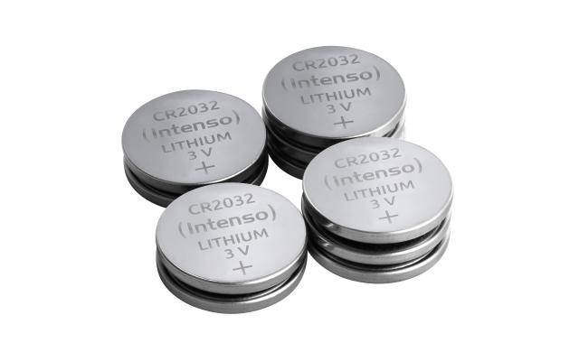 Intenso Lithium Knopfzelle, Einwegbatterie, CR2032, Lithium-Manganese Dioxide (LiMnO2), 3 V, 10 Stück(e), 220 mAh