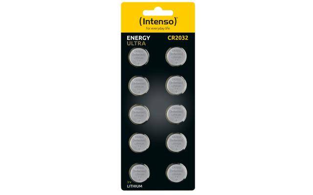 Intenso Lithium Knopfzelle, Einwegbatterie, CR2032, Lithium-Manganese Dioxide (LiMnO2), 3 V, 10 Stück(e), 220 mAh