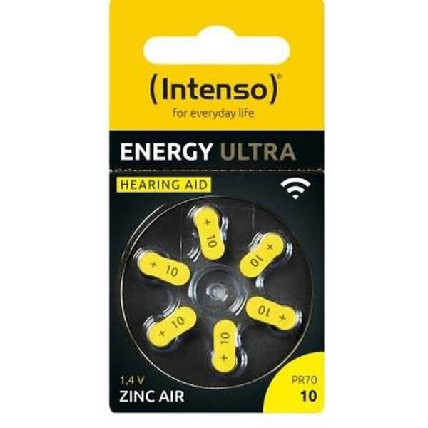 Intenso Hörgeräte Batterien | Zink-Luft A10 6er Blister
