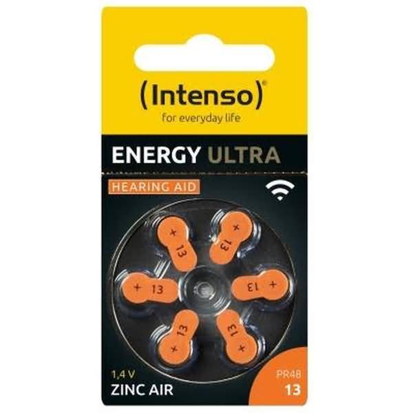 Intenso Hörgeräte Batterien | Zink-Luft A13 6er Blister