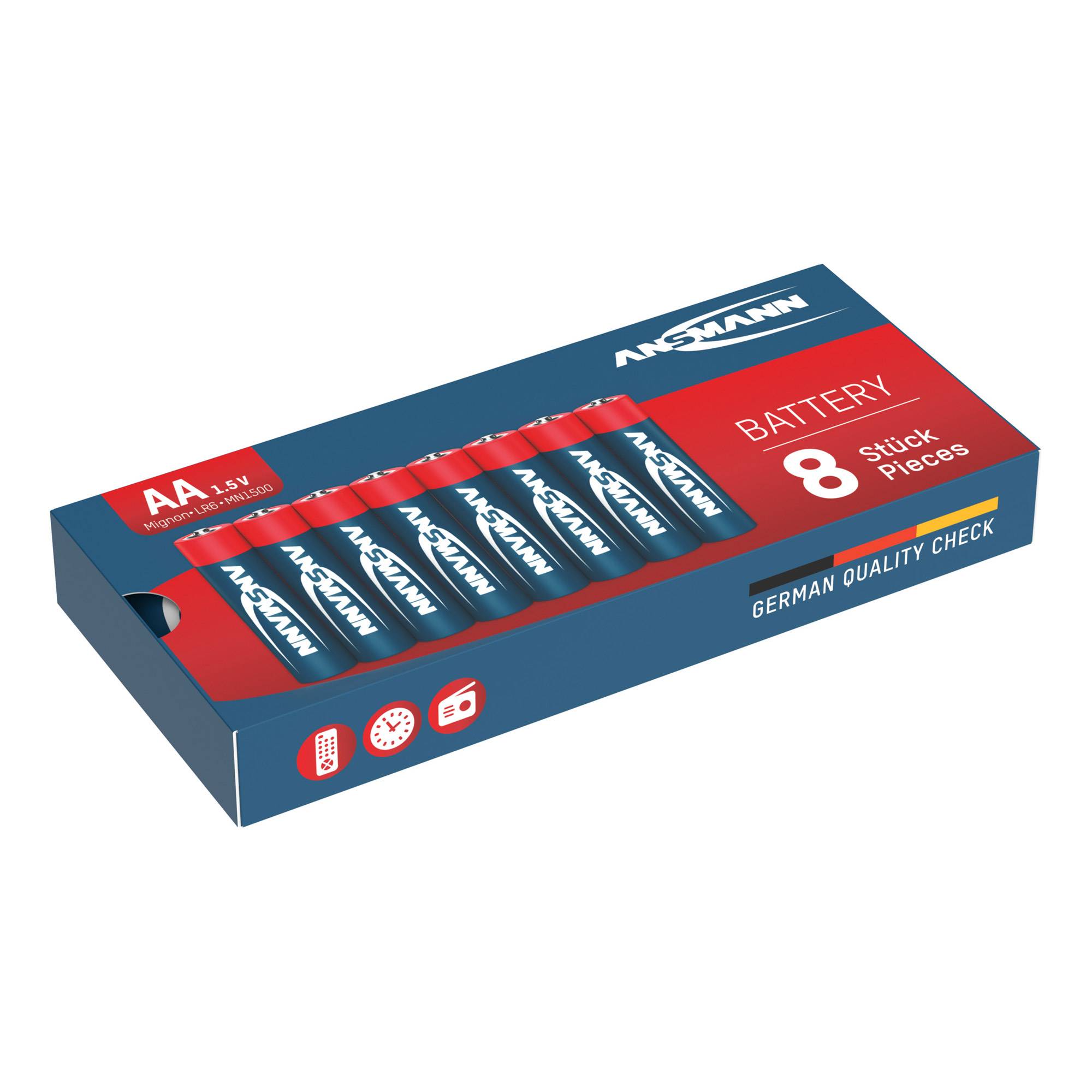 ANSMANN Mignon - Batterie 8 x AA-Typ - Alkalisch