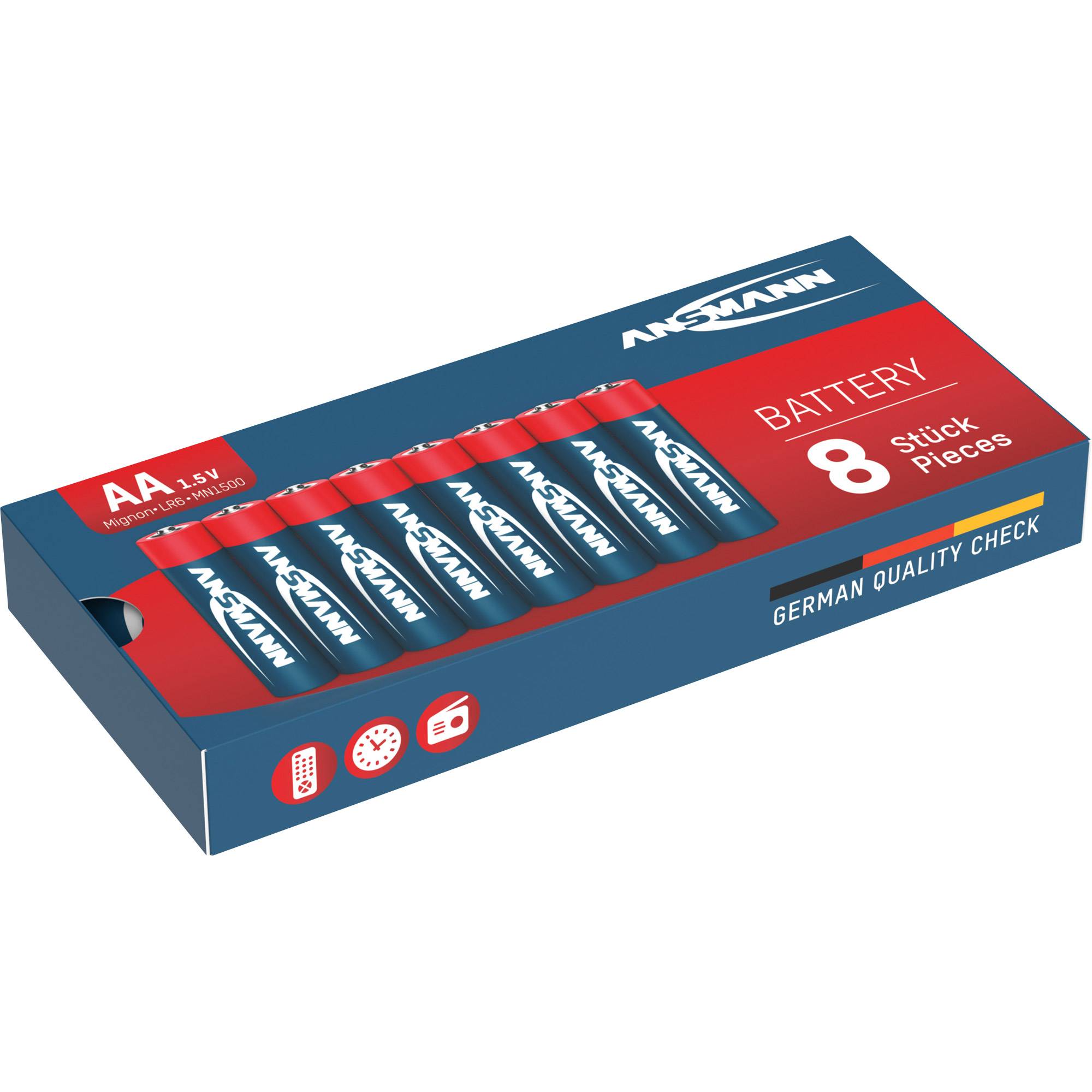 Ansmann Mignon - Batterie 8 x AA-Typ - Alkalisch