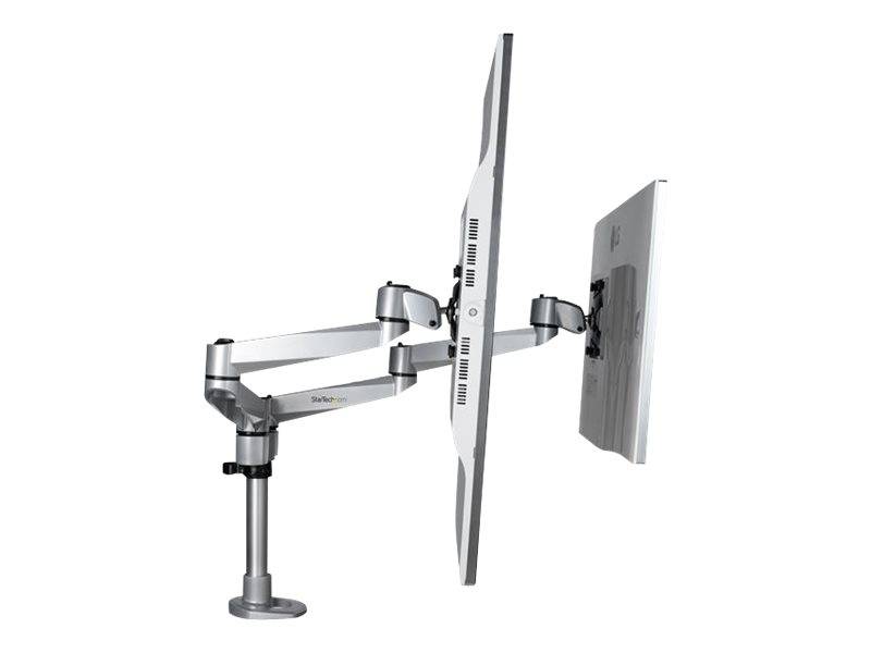 StarTech.com Doppelter Monitorarm für den Tisch - Premium Gelenkarm für Monitore - VESA Monitore bis 30"" und 10 kg - höh
