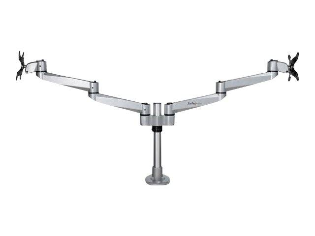 StarTech.com Doppelter Monitorarm für den Tisch - Premium Gelenkarm für Monitore - VESA Monitore bis 30"" und 10 kg - höh