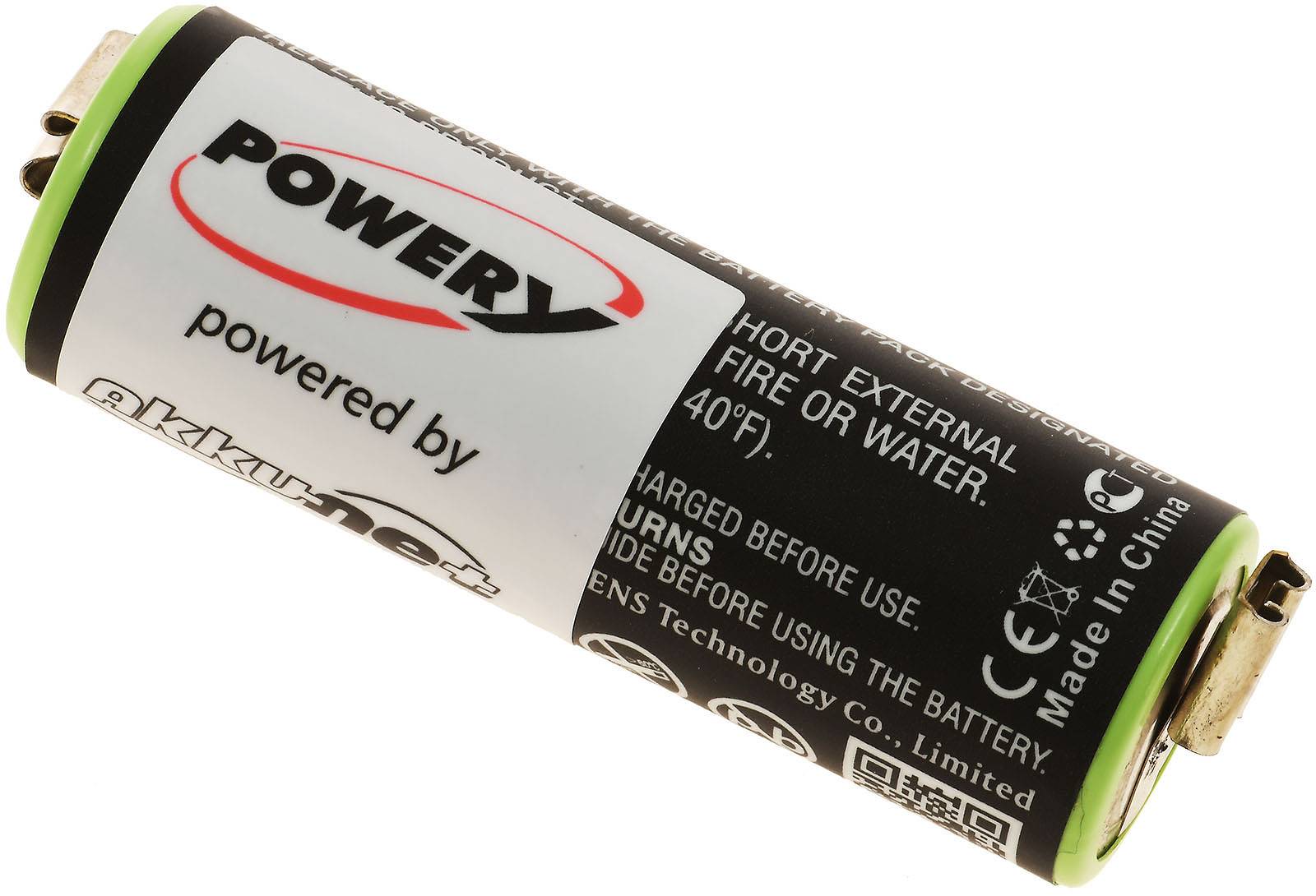 Powery Akku passend für Rasierer, Haarschneider Moser ChroMini 1591, 1591B, Typ 1591-0062 u.a., 1,2V, NiMH