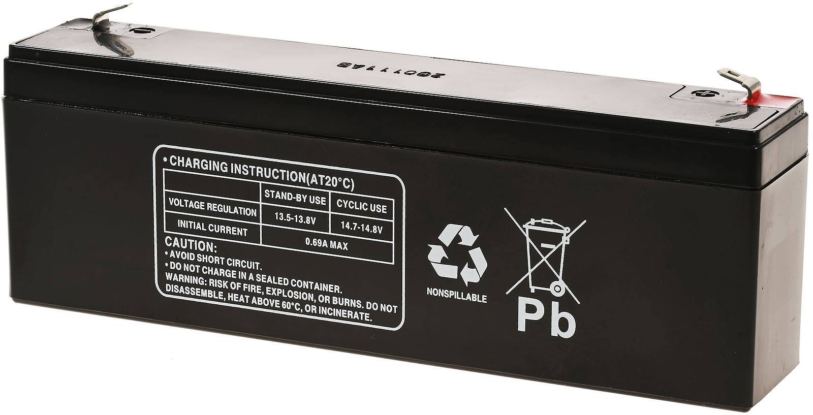 Powery Powery Bleiakku (multipower) MP2,3-12 ersetzt MP2,2-12 Vds, 12V, Lead-Acid