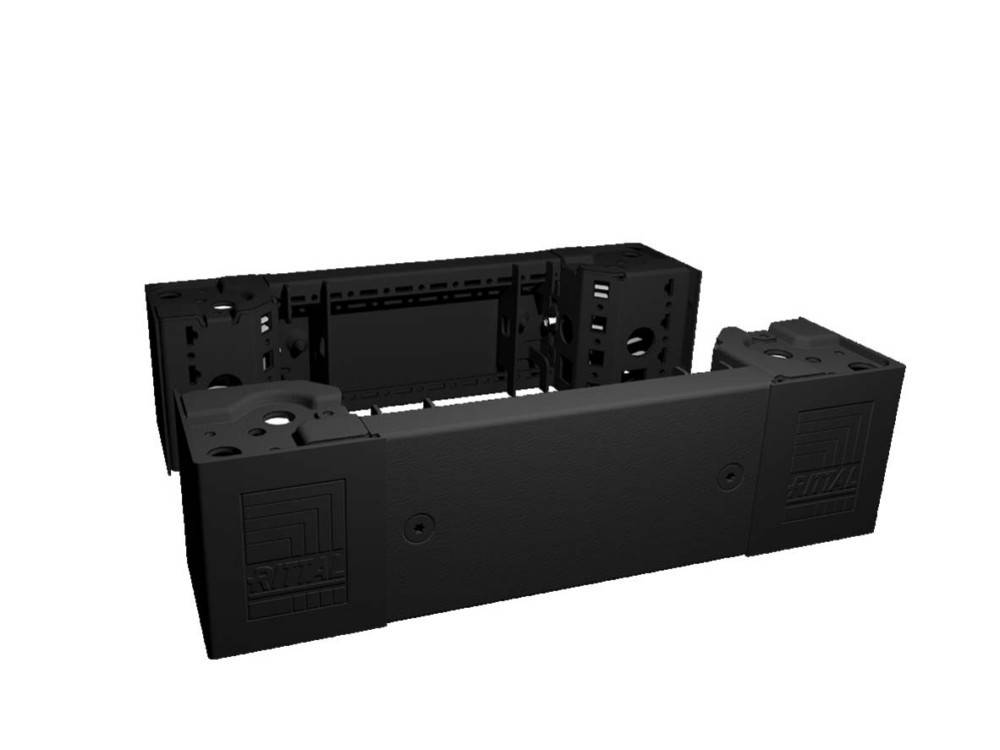 Rittal 8640.001 - Base cover - Schwarz - Stahl - VX - VX IT - VX SE - TE - TS -