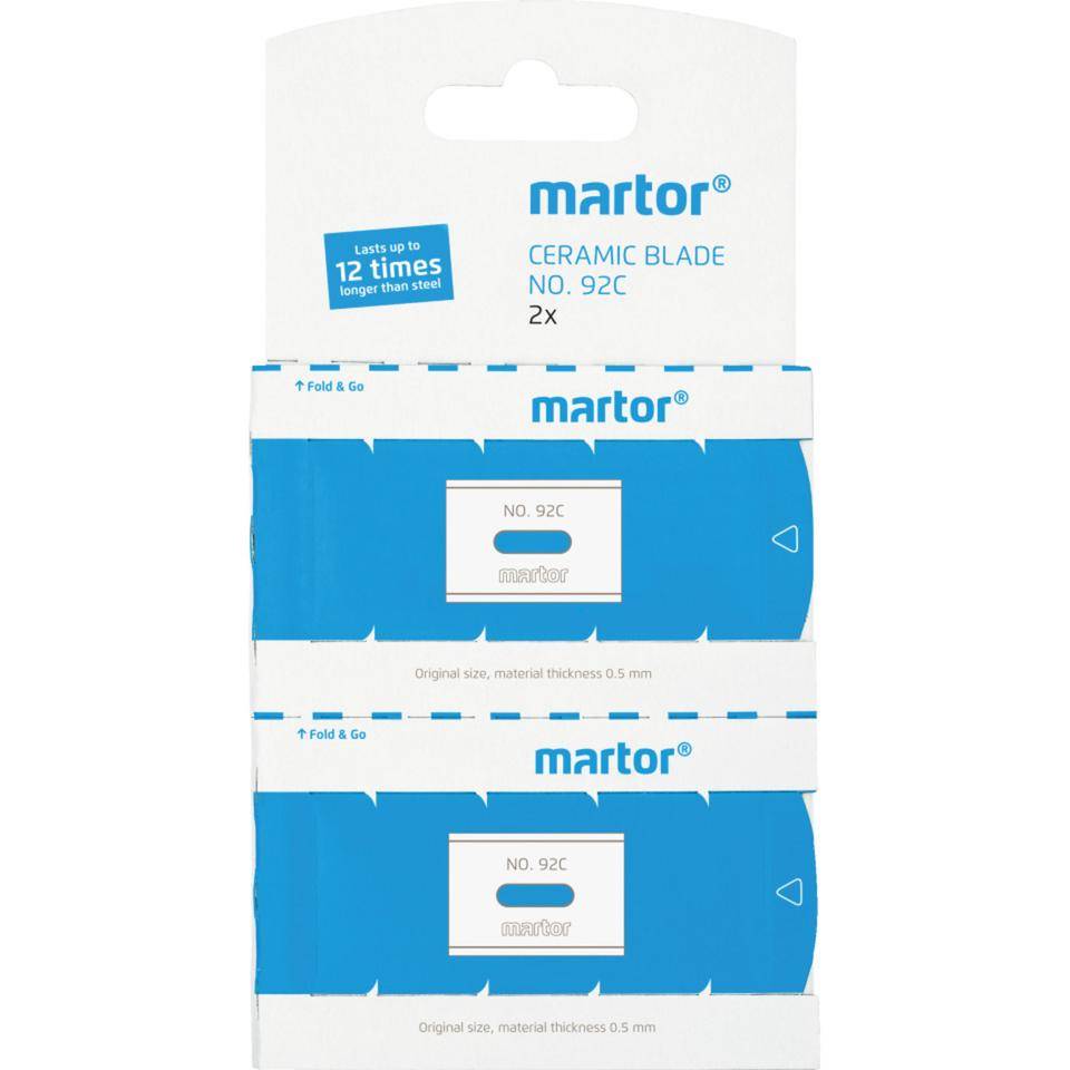 Ersatzklinge Nr.92C, f.SECUMAX 320, SECUPRO MARTEGO, SECUPRO MERAK, Keramik, 2/VE