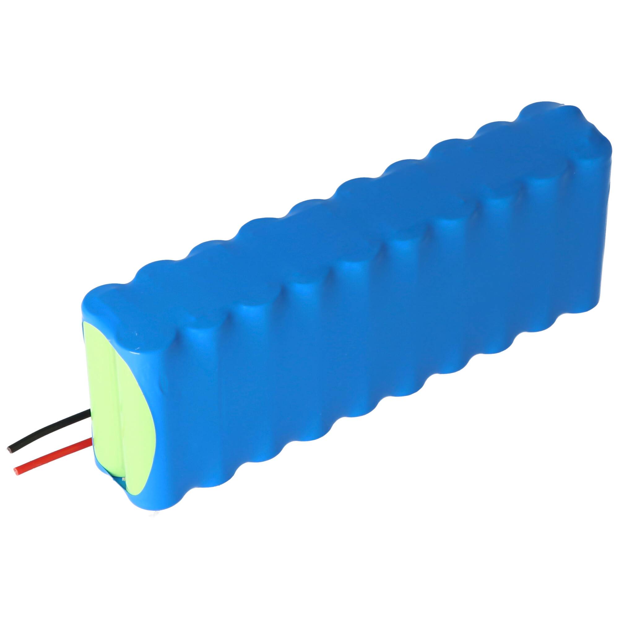 Akkupack NiMH 24V 1100mAh F2x10 WP1100AA mit 200mm Kabel 0,75mm² Abmessungen Länge 141mm Breite 29mm Höhe 49mm Gewicht 4