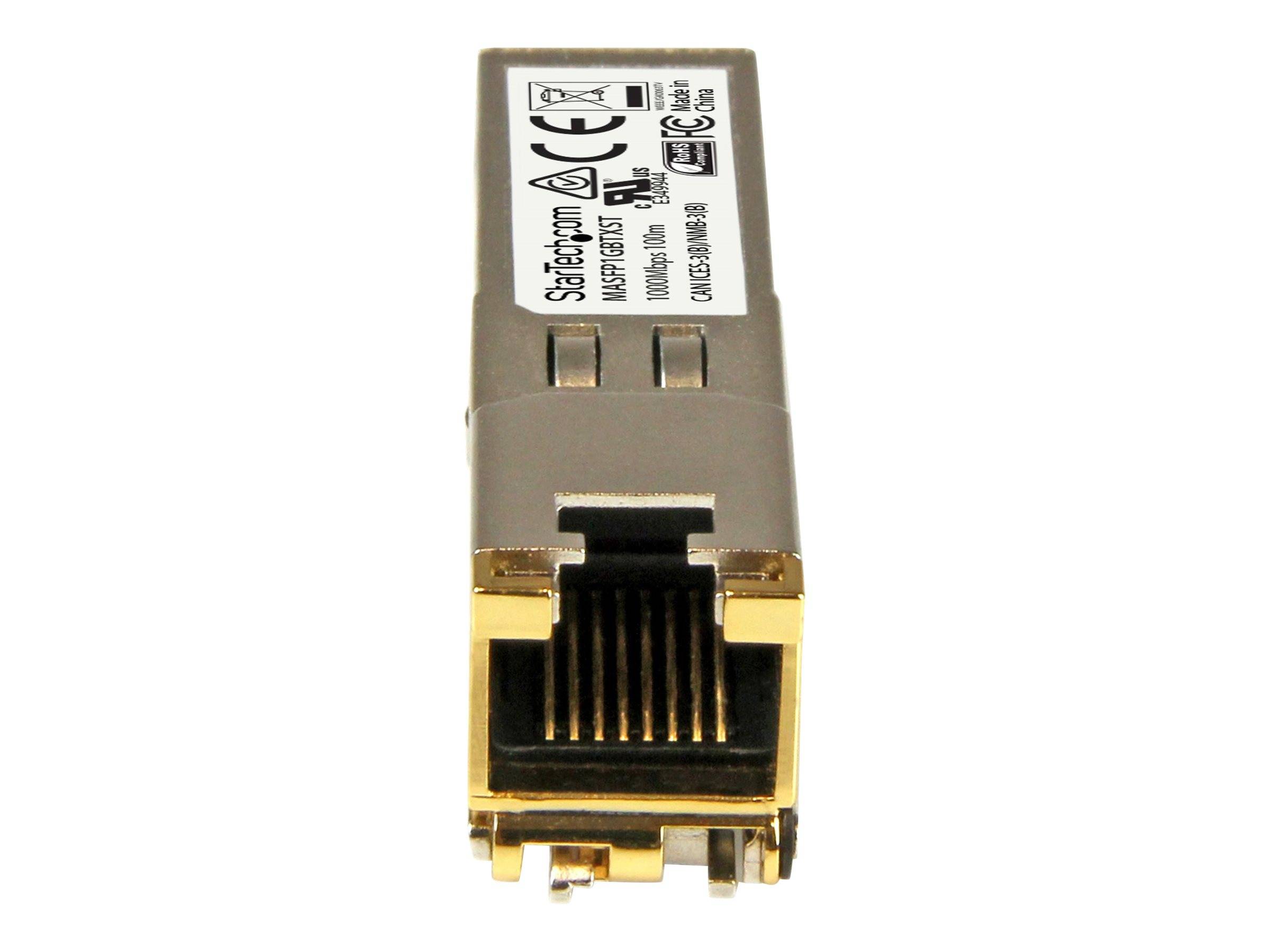 StarTech.com Cisco Meraki MA-SFP-1GB-TX kompatibel SFP - Gigabit RJ45 Kupfer 1000Base-T SFP Transceiver Modul - 100m - S