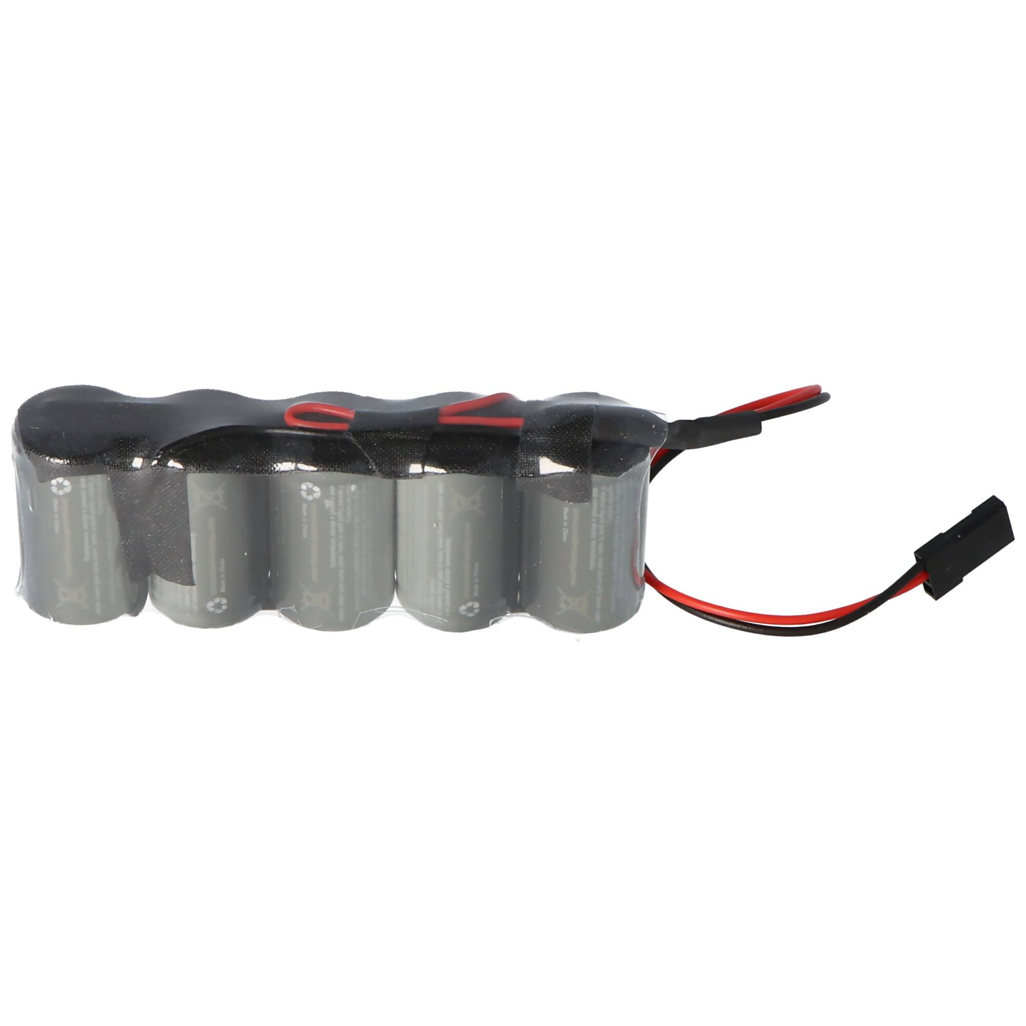 Racing-Pack 6 Volt 1600mAh mit Graupner Stecker NiMH-Akku F1x5