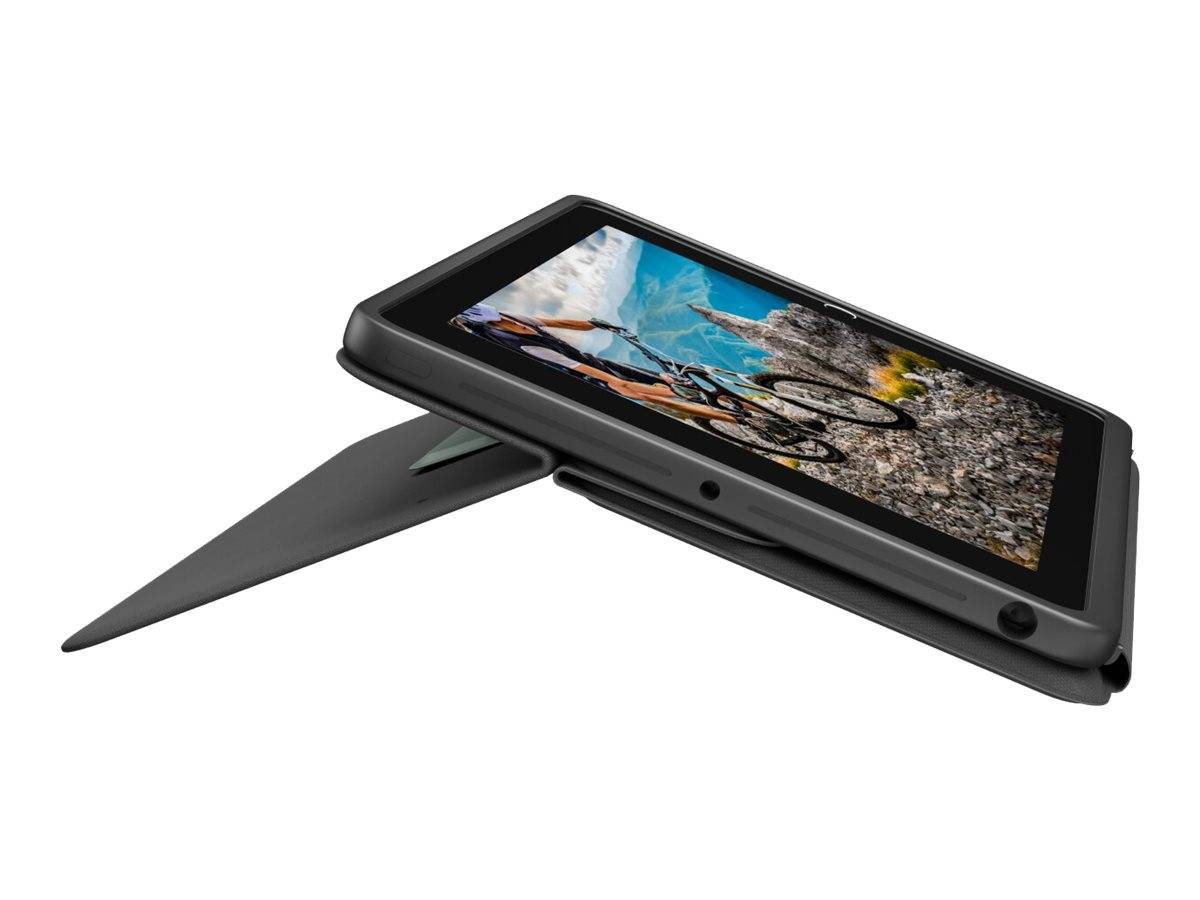Logitech Rugged Folio - Tastatur und Foliohülle - Apple Smart connector - QWERTY - GB - für Apple 10.2-inch iPad (7. Gen
