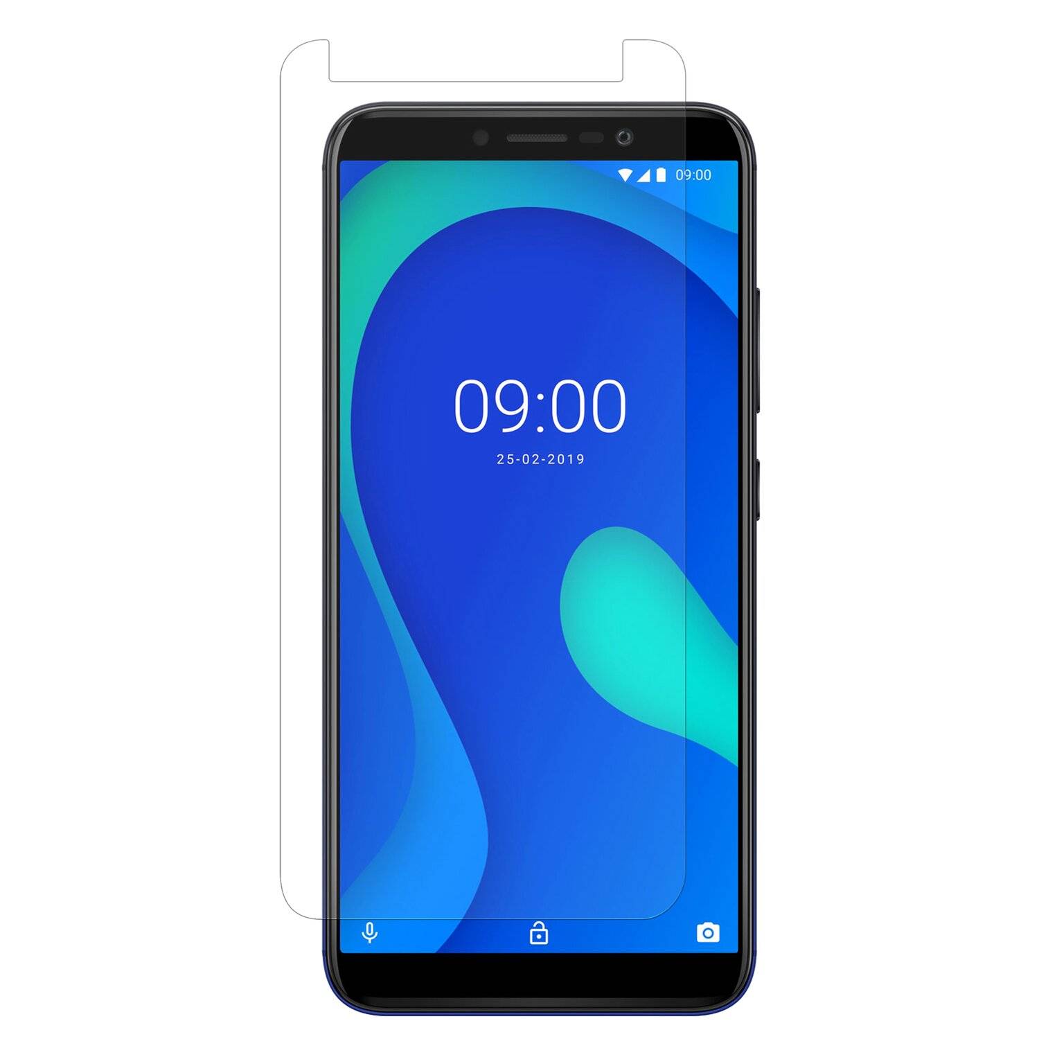 3X Schutz Schutz Glas 9H Tempered Glass Display Schutz Folie Display Glas Screen Protector für Wiko Y80