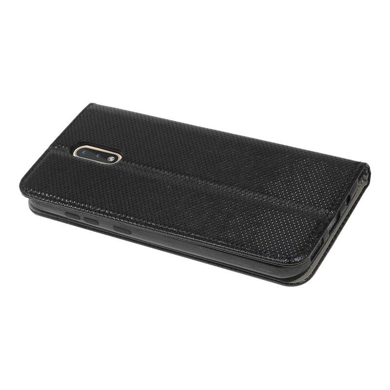 Buch Tasche "Smart" für NOKIA 2.3 Handy Hülle Etui Brieftasche Schutzhülle mit Standfunktion, Kartenfach Schwarz