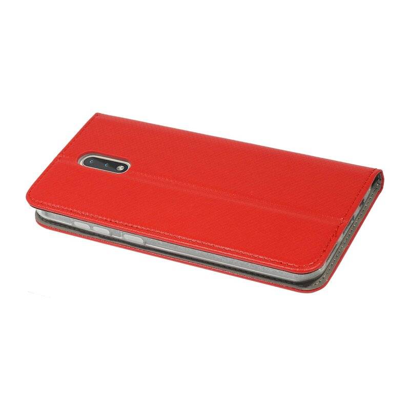 Buch Tasche "Smart" für NOKIA 2.3 Handy Hülle Etui Brieftasche Schutzhülle mit Standfunktion, Kartenfach Rot