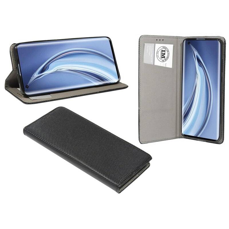 Buch Tasche "Smart" für XIAOMI MI 10 Handy Hülle Etui Brieftasche Schutzhülle mit Standfunktion, Kartenfach Schwarz