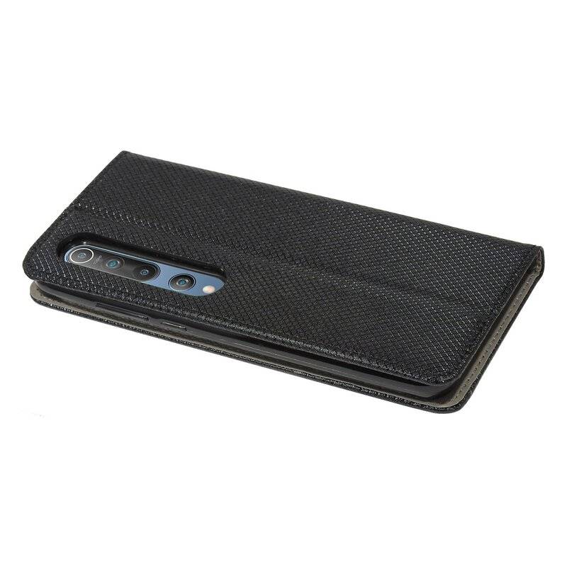 Buch Tasche "Smart" für XIAOMI MI 10 Handy Hülle Etui Brieftasche Schutzhülle mit Standfunktion, Kartenfach Schwarz