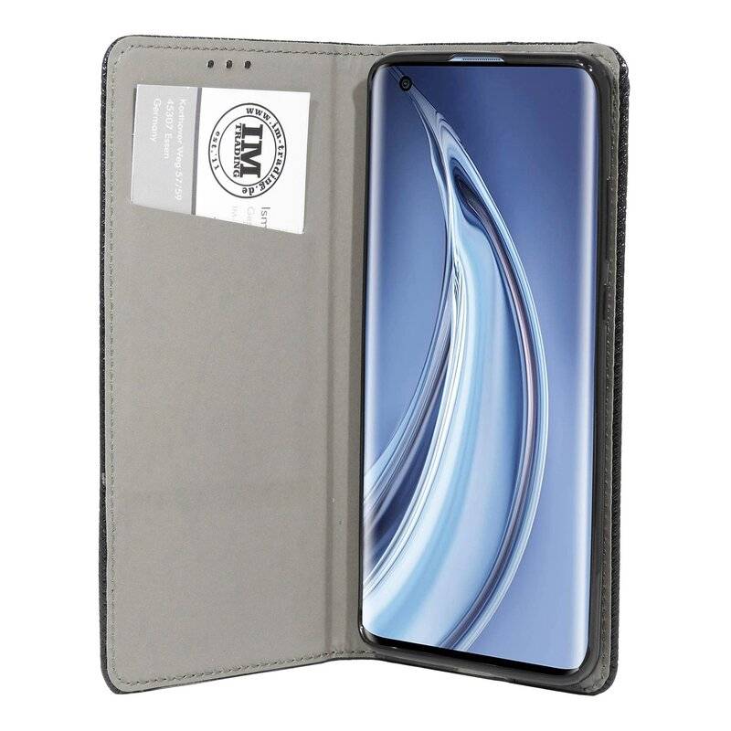 Buch Tasche "Smart" für XIAOMI MI 10 Handy Hülle Etui Brieftasche Schutzhülle mit Standfunktion, Kartenfach Schwarz