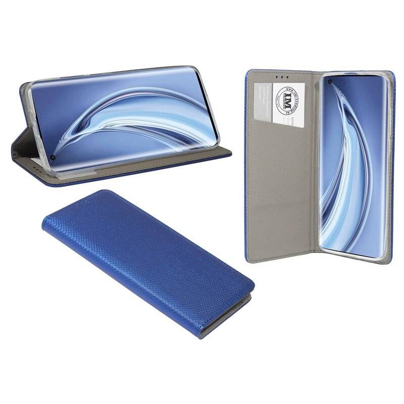 Buch Tasche "Smart" für XIAOMI MI 10 PRO Handy Hülle Etui Brieftasche Schutzhülle mit Standfunktion, Kartenfach Blau