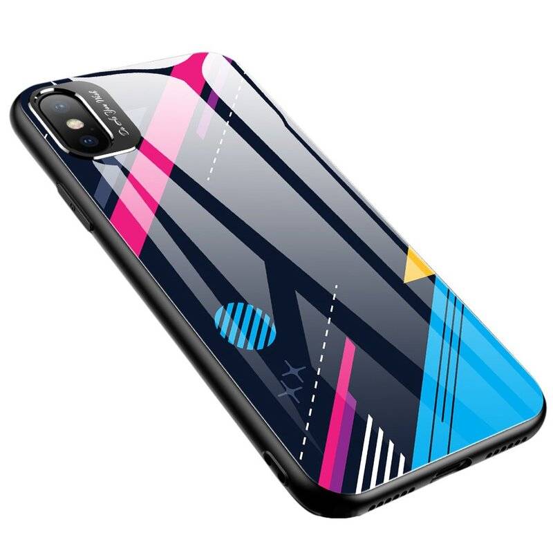 Color Glass Case Handyhülle Schutzhülle aus Schutzglas für iPhone 11 Cover Zubehör Bumper Schutz Motiv 4