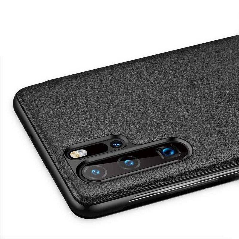 Flip Cover Sleep Case Smart View Cover Schutzhülle Buchtasche Zubehör Aufklappbare Hülle für Huawei Mate 20 Lite Blau