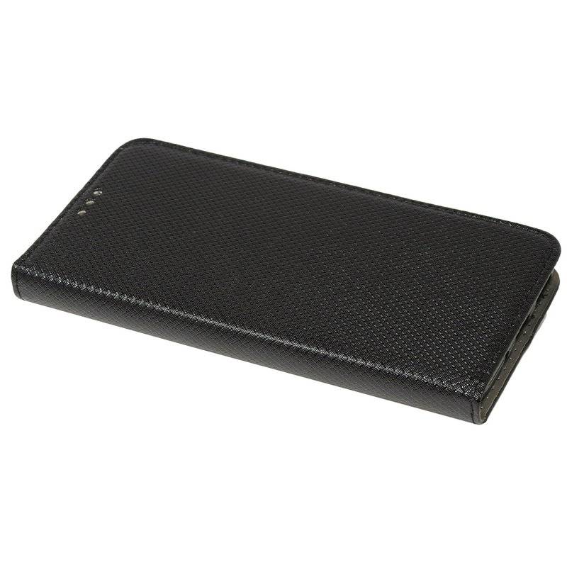 Elegante Buch-Tasche Smart Magnet für MOTOROLA MOTO G8 POWER Leder Optik Wallet Book-Style Cover Schale in Schwarz