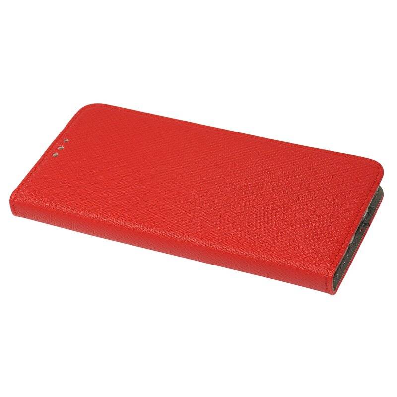 Elegante Buch-Tasche Smart Magnet für MOTOROLA MOTO G8 POWER Leder Optik Wallet Book-Style Cover Schale in Rot