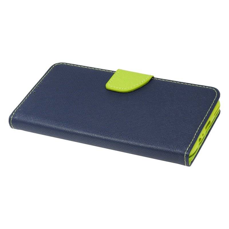 Buch Tasche "Fancy" für HUAWEI P40 LITE E Handy Hülle Schutzhülle mit Standfunktion, Kartenfach Blau-Grün