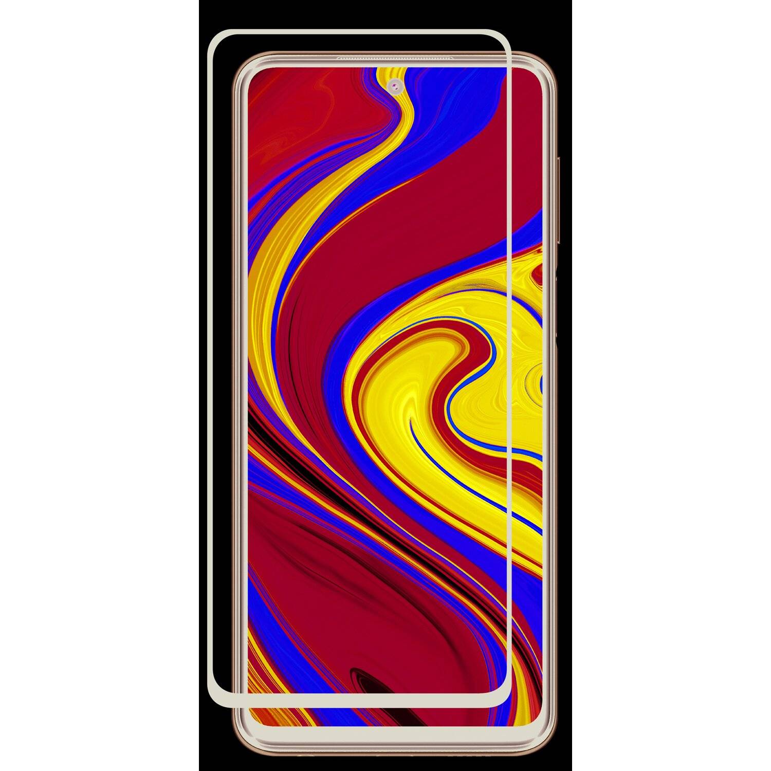 5D Schutz Glas für XIAOMI REDMI NOTE 9S Curved Schutz Folie Vollständig Klebend und Abdeckung