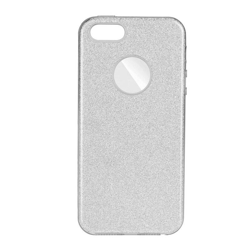 Forcell Shining Silikonhülle Cover für Samsung Galaxy A41 (A415F) Schutzhülle Soft Case Schutz Motiv in Silber