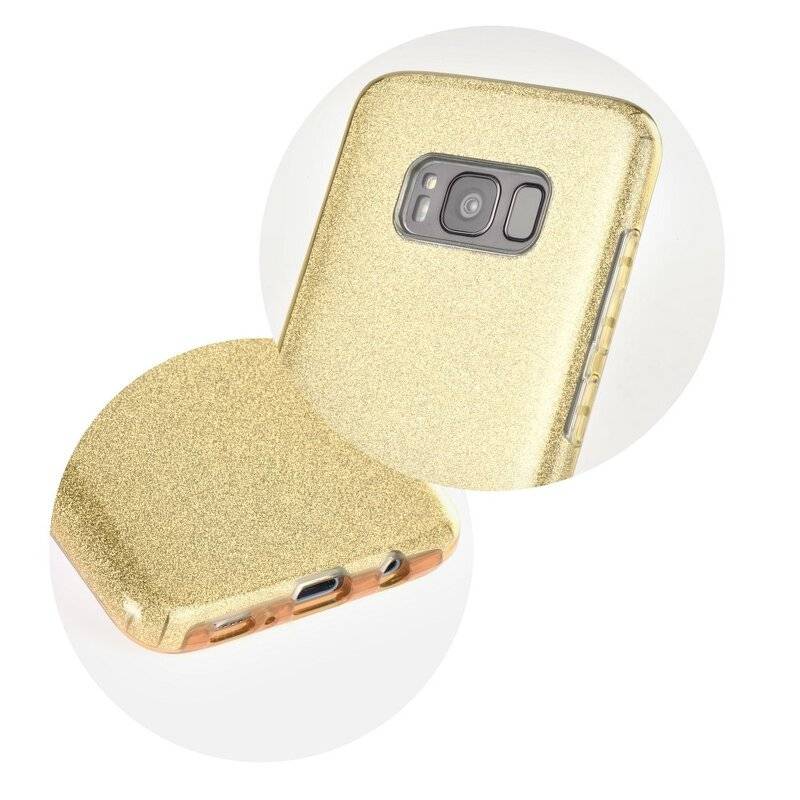 Forcell Shining Silikonhülle Cover für Samsung Galaxy A41 (A415F) Schutzhülle Soft Case Schutz Motiv in Gold