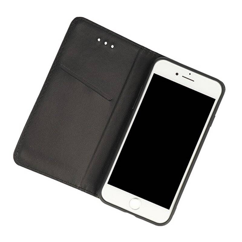 Vennus Twin 2in1 Buch Leder Tasche Schutz Flip Case Standfunktion Cover Handytasche Schale Etui Schwarz für Samsung Galaxy S9 Plus G965F