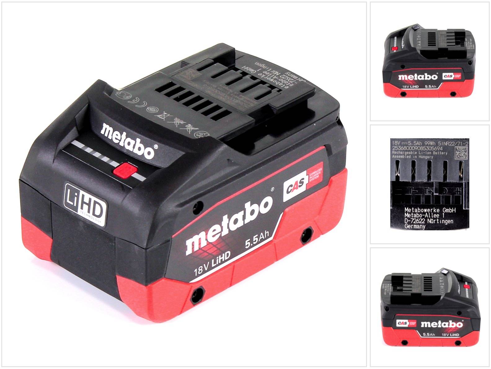 Metabo LiHD Akkupack 18V 5,5Ah ( 625342000 )